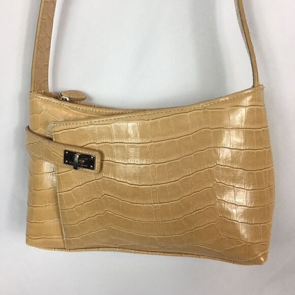 ‎Beige Faux Leather Small Shoulder Bag - Picture 1 of 8